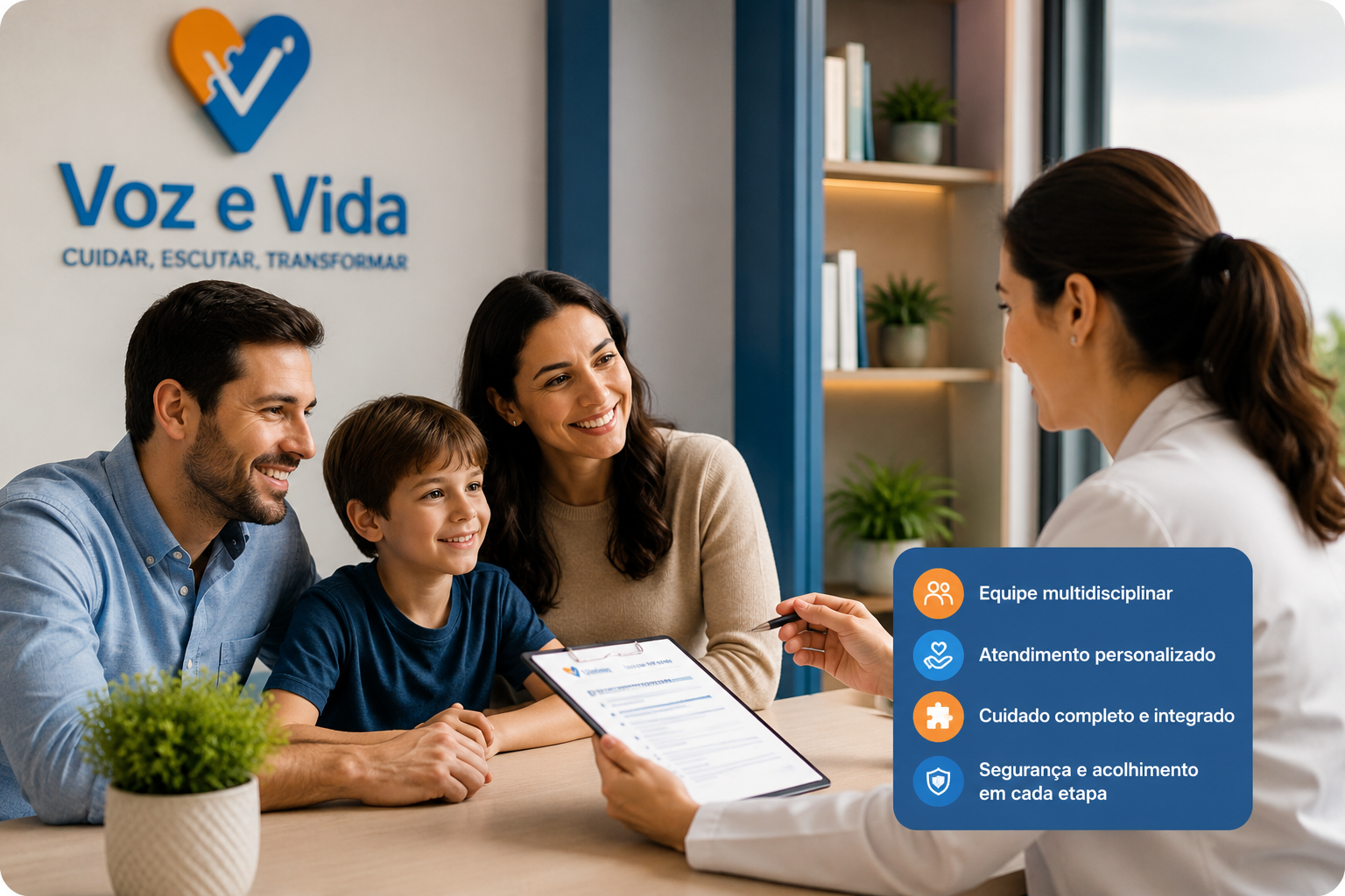 Equipe multidisciplinar Voz e Vida